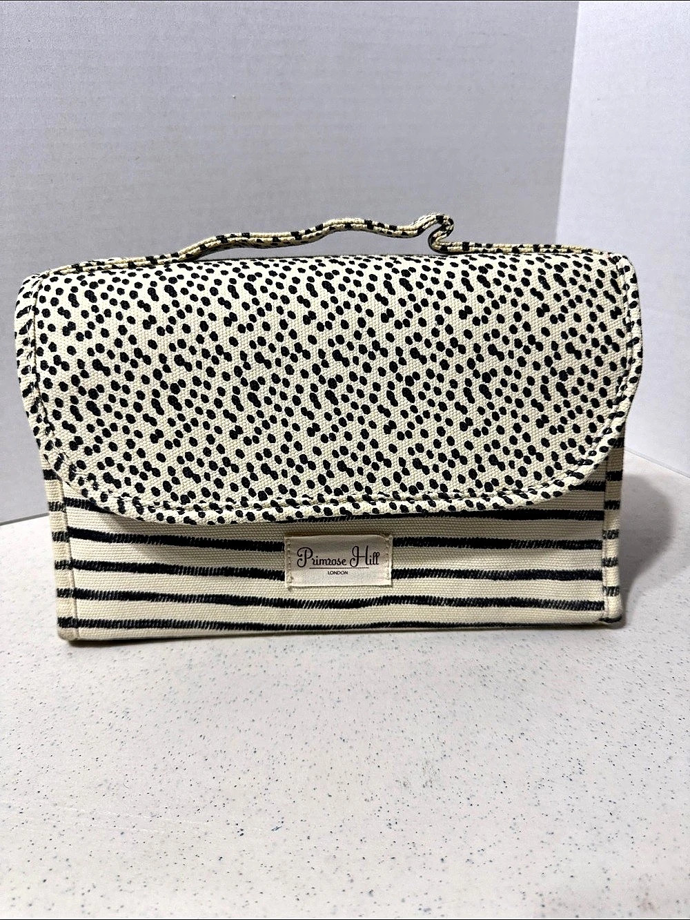 Primrose Hill Striped & Animal Print Cosmetic Bag